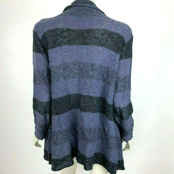 Habitat Linen‎ Cotton Open Front Knit Cardigan - Picture 1 of 12